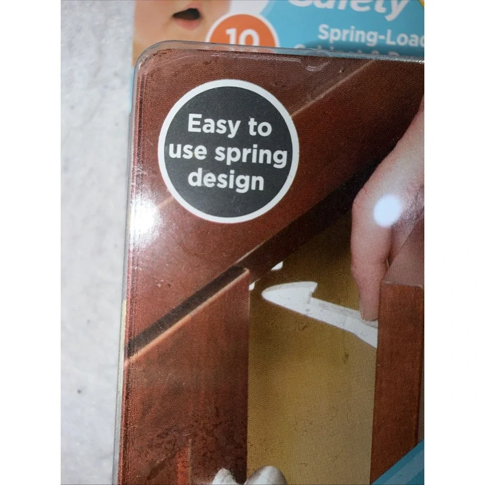 Safety 1st Spring Loaded Cabinet & Drawer Latches ( 10 Pack) NEW 48392